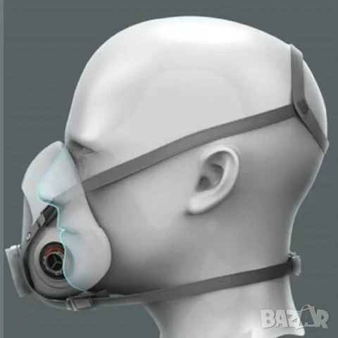 Предпазна маска 6200 с филтри и очила, снимка 3 - Други инструменти - 50045928