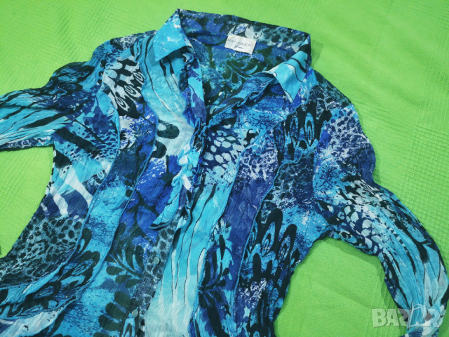 Amy Vermont / M* / дамска лятна проветрива риза туника / състояние: ново, снимка 3 - Блузи с дълъг ръкав и пуловери - 44508774