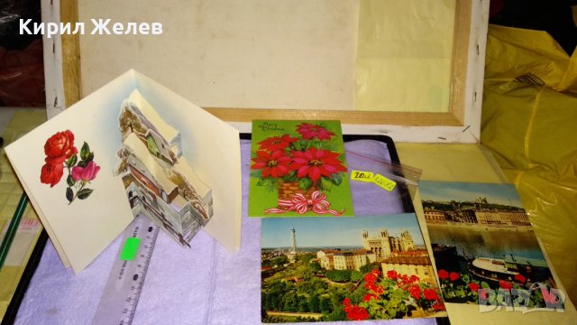 ЛОТ 4 СТАРИ РЕДКИ КРАСИВИ ПОЩЕНСКИ КАРТИЧКИ АНГЛИЯ ФРАНЦИЯ 32682