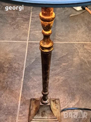 лампа с бронзов пиедестал 23/6, снимка 12 - Настолни лампи - 49663415