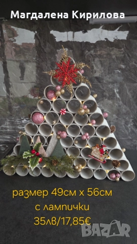 Коледни елхички, снимка 2 - Декорация за дома - 52347164