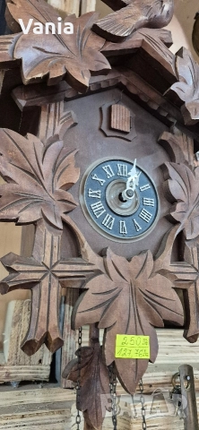 Часовник с кукувица , снимка 3 - Антикварни и старинни предмети - 52639077