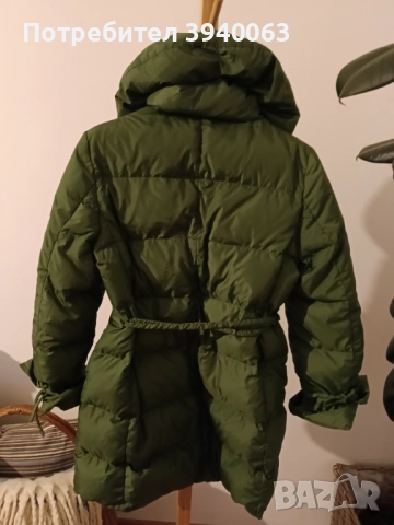Пухено яке Марела спорт зелено, снимка 3 - Якета - 52674269