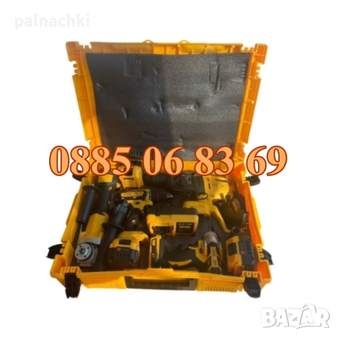 Комплект 4 в 1 акумулаторен перфоратор, ъглошлайф 125 мм, гайковерт и винтоверт 36V 8Ah с 3 батерии , снимка 2 - Други инструменти - 51236422