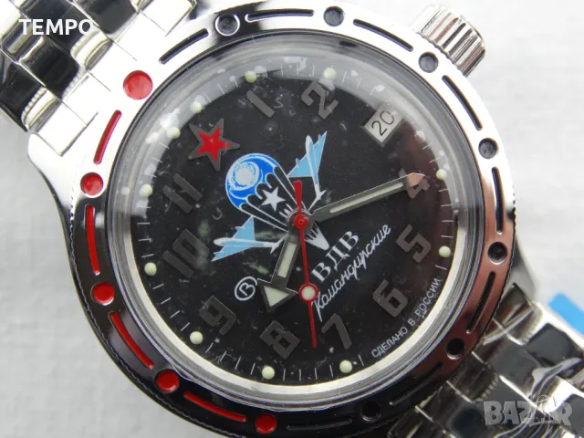 ВОСТОК АМФИБИЯ АВТОМАТИЧЕН-"Въздушно-Десантни Войски” ref: 420288, снимка 5 - Мъжки - 48080433