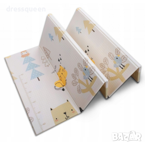 4135 Сгъваемо детско килимче за игра, топлоизолиращо 160x180x1cm, снимка 13 - Други - 44615442