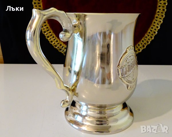 Посребрена халба,чаша J.J.Mahoney's на Hyatt. , снимка 3 - Антикварни и старинни предмети - 37997299