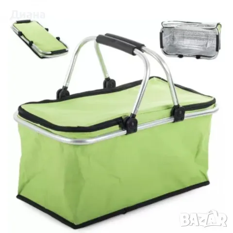 Термо кошница за къпминг или ежедневна употреба - сгъваема, снимка 1