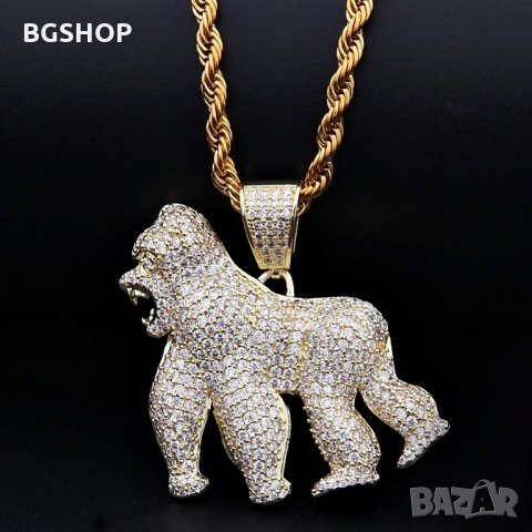 Vanilla Gorilla Hip Hop / Хип - Хоп колие - Gold, снимка 1