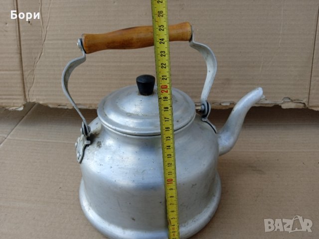 Стар алуминиев чайник български, снимка 2 - Аксесоари за кухня - 35484988