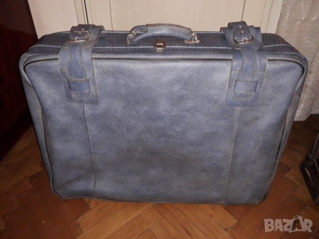 3 бр. кожени куфари за ръчен багаж, син цвят различни размери в Куфари в  гр. Пловдив - ID31086338 — Bazar.bg