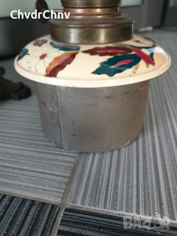 L&B Brevetes 62см/колекционерска стара френска бронзова газена лампа, снимка 4 - Антикварни и старинни предмети - 54091435