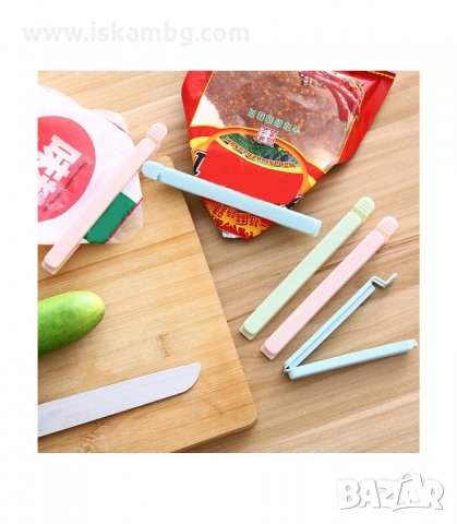 КОМПЛЕКТ 5 ЩИПКИ ЗА ЗАПЕЧАТВАНЕ НА ТОРБИЧКИ И ПЛИКОВЕ - код 1826, снимка 11 - Други - 33979394