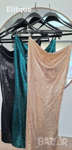 рокля с пайети , снимка 2 - Рокли - 52668992