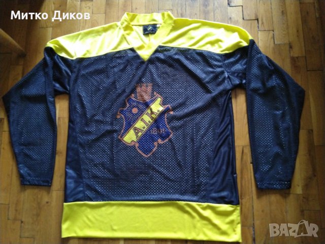 АИК Стокхолм Швеция футболна тениска дълъг ръкав Диференца-размер ХЛ, снимка 1 - Футбол - 37321936