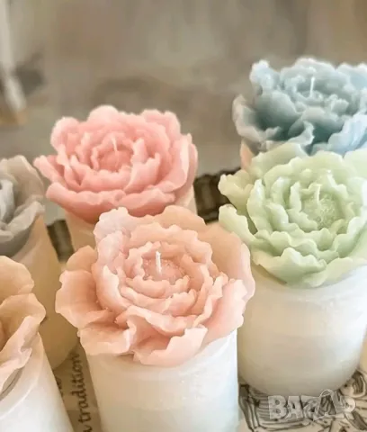 Молд разцъфнал божур НАМАЛЕН, снимка 3 - Форми - 49050244