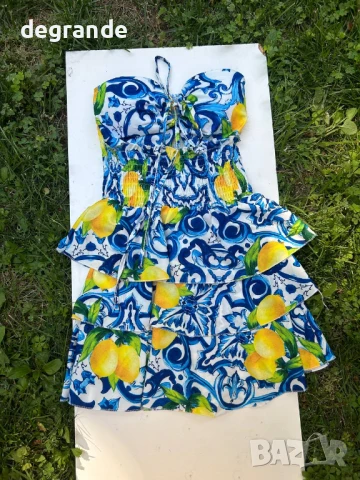 Намалена‼️  🍋Секси рокля с лимони със твърди чашки🍋