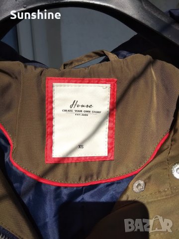 Страхотен зелен тренч, снимка 3 - Палта, манта - 30550649