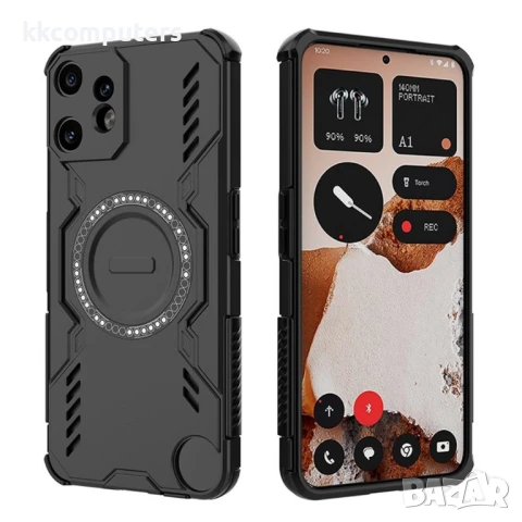 Nothing CMF Phone 2 Pro Удароустойчив Magnetic /Butterfly Armor Hollow Heat Dissipation /PC + TPU Ка, снимка 3 - Калъфи, кейсове - 50845328