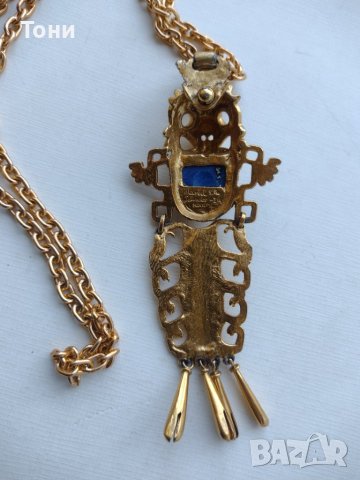 Marbel Mexico Salvador Teran Колие Vintage // Керамична маска Choker Necklace, снимка 4 - Антикварни и старинни предмети - 38438326