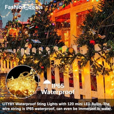 Нови 120 LED лампички светлина 15 метра за Декорация Дом Украса Коледа, снимка 2 - Други - 42510827