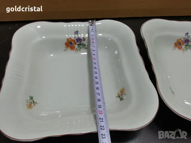 Стар български порцелан купа за салата  чинии супник сосиера плато , снимка 8 - Антикварни и старинни предмети - 36614742