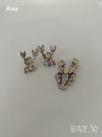 Красив сребърен комплект , снимка 3 - Бижутерийни комплекти - 50347400