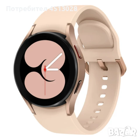 Смарт часовник Samsung Galaxy Watch4, 40 mm, Silicone Strap, Pink gold, снимка 1