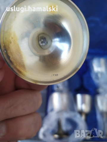 Винтидж комплект посребрени чаши, снимка 5 - Антикварни и старинни предмети - 54096279