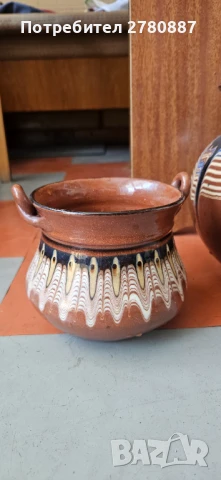 Вази от керамика с троянска шарка. Етно ретро , снимка 4 - Вази - 51115214