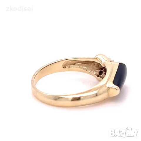 Златен дамски пръстен 2,68гр. 14кр.проба:585 размер:47 модел:29957-1, снимка 2 - Пръстени - 49383310