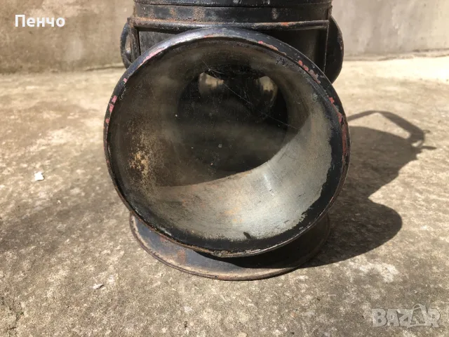 стар немски, военен ЖП фенер, снимка 4 - Антикварни и старинни предмети - 50017117