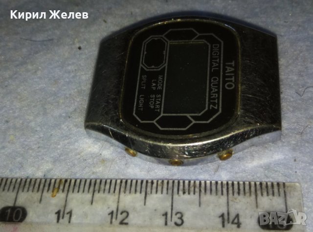 TAITO DIGITAL QUARTZ MADE in HONG KONG КВАРЦОВ ЕЛЕКТРОНЕН ВИНТИДЖ МОДЕЛ ЧАСОВНИК ХОНГ КОНГ 37442, снимка 7 - Мъжки - 42143653