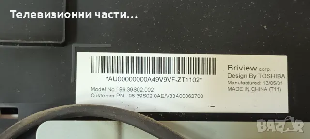 Toshiba 39L2353D със счупен екран 96.39S02.002/T390HVN0.1 XL/L2300 REV:1.03A 32L2353RB/B191-101 D16 , снимка 3 - Части и Платки - 48035100