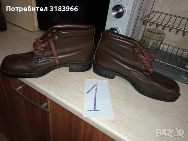 Боти от естествена кожа  размер 42. чисто нови, снимка 4 - Мъжки боти - 53096580