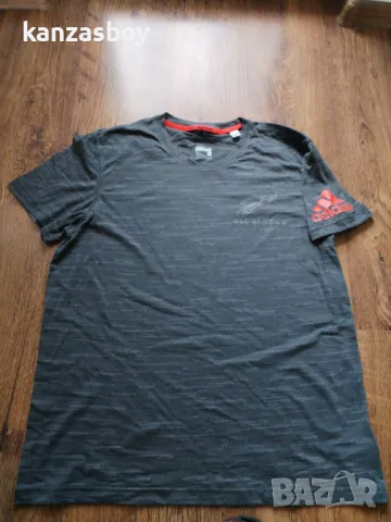 adidas All Blacks Performance Tee GRANITE - страхотна мъжка тениска КАТО НОВА ХЛ, снимка 6 - Тениски - 49496830