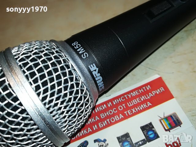 SHURE SM58 MIC 0505221216, снимка 4 - Микрофони - 36665744