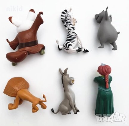 6 бр Мадагаскар Madagascar пластмасови фигурки играчки торта, снимка 2 - Фигурки - 30894392