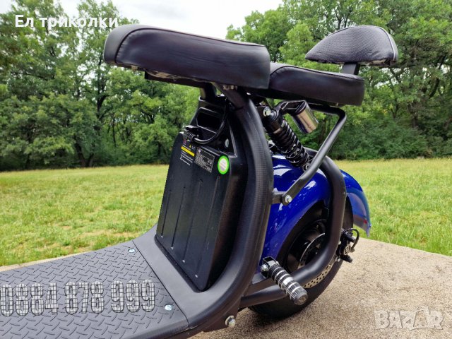 Електрически скутер Харлей с литиева батерия - двуместен, снимка 3 - Мотоциклети и мототехника - 40543198