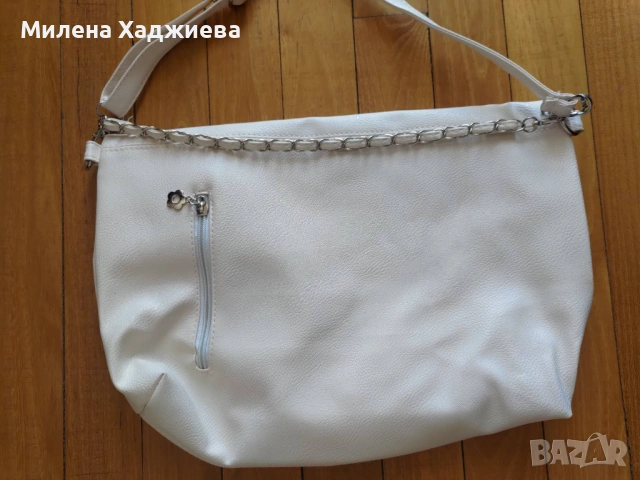 Дамска чанта с метални елементи, снимка 6 - Чанти - 54080080