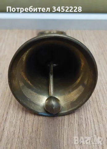 звънче бронз за ценители отлично , снимка 5 - Антикварни и старинни предмети - 49599229