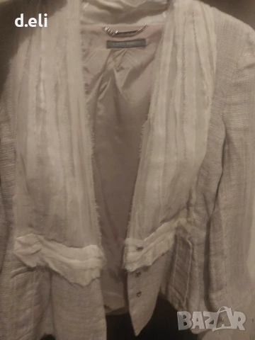 Alberta FERRETTI Original Size M Лен, Коприна Прекрасна дреха, снимка 8 - Сака - 53112004