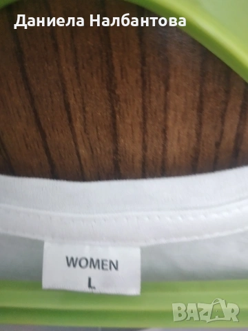 Бяла тениска, размер L , снимка 4 - Тениски - 54246846