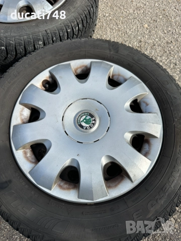 4бр. железни джанти с тасове 15" 5x112 - Skoda и VAG групата, снимка 4 - Гуми и джанти - 52065678