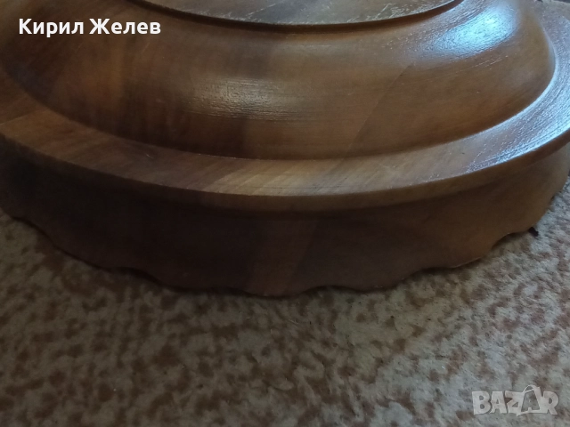 Чиния дървена голяма 51285, снимка 5 - Антикварни и старинни предмети - 51753776
