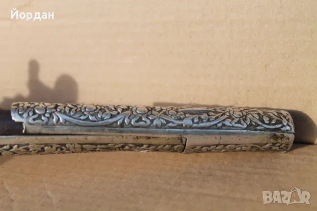 Кремъчен пистолет със сребърен обков, снимка 6 - Други ценни предмети - 47634044