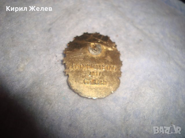 ПОЗЛАТЕНА КАТОЛИЧЕСКА РЯДКА ИКОНКА за КОЛЕКЦИЯ - СТОМАНЕНА с ЕМАЙЛ - ЛАК 29460, снимка 4 - Антикварни и старинни предмети - 37715848