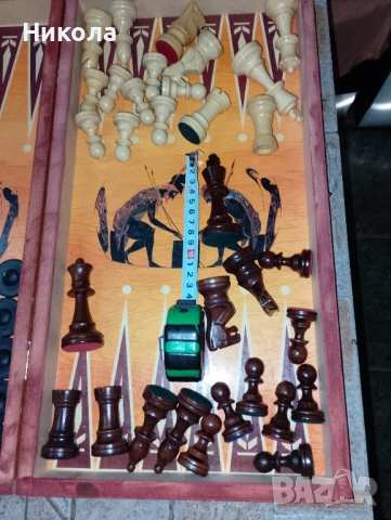 Шах-табла48/48 с фигури,,Стаунтон" и пулове-рисувана, снимка 2 - Шах и табла - 43029726