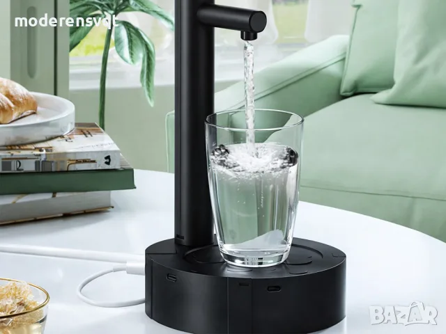 Безжичен диспенсър за вода с бутонн автоматична помпа за бутилка USB-C 1800 mAh, снимка 5 - Аксесоари за кухня - 56200621