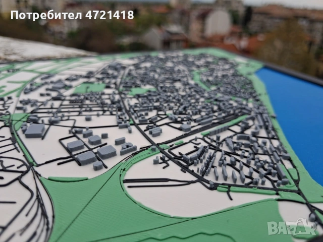 3D Релефна Карта на гр. Видин – Уникален Подарък / Декор за Офис, снимка 7 - Декорация за дома - 54266522